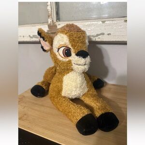 DISNEY PLUSH BAMBI STUFFED ANIMAL AUTHENTIC DISNEY STORE EXCLUSIVE ORIGINAL
